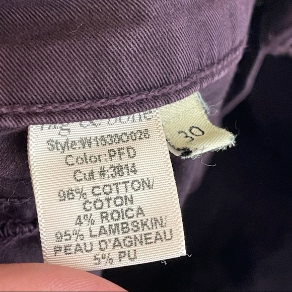 Rag & Bone Lambskin Leather Panel Skinny Jean Size 30 - Picture 8 of 9